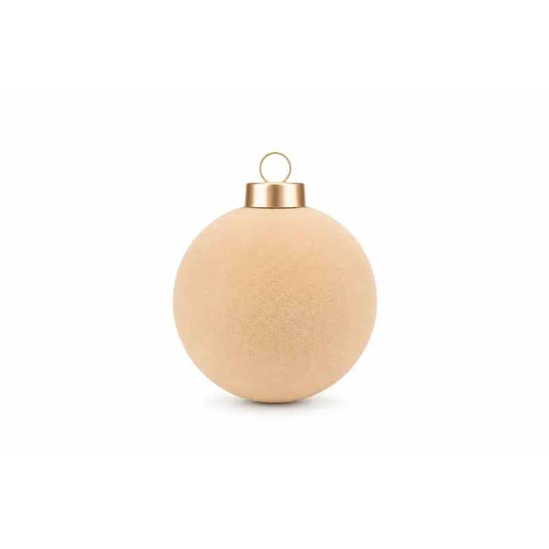 Set Ornamente Lux de Craciun / Crem - 12P.