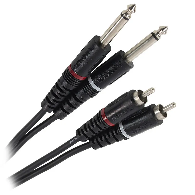 Cablu 2X Jack 6.35 Tata Mono - 2RCA Tata 1.5M