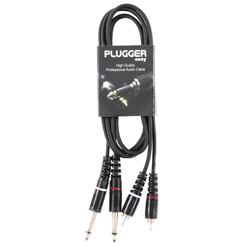 Cablu 2X Jack 6.35 Tata Mono - 2RCA Tata 1.5M