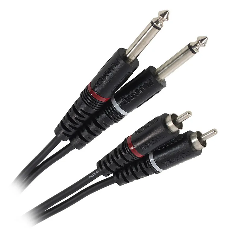 Cablu 2X Jack 6.35 Tata Mono - 2RCA Tata 6M