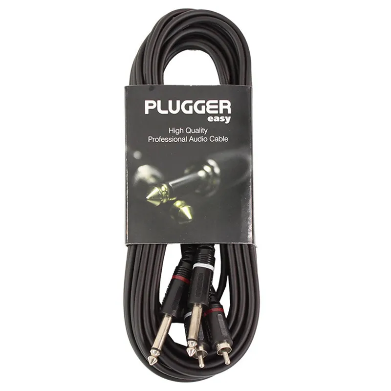 Cablu 2X Jack 6.35 Tata Mono - 2RCA Tata 6M
