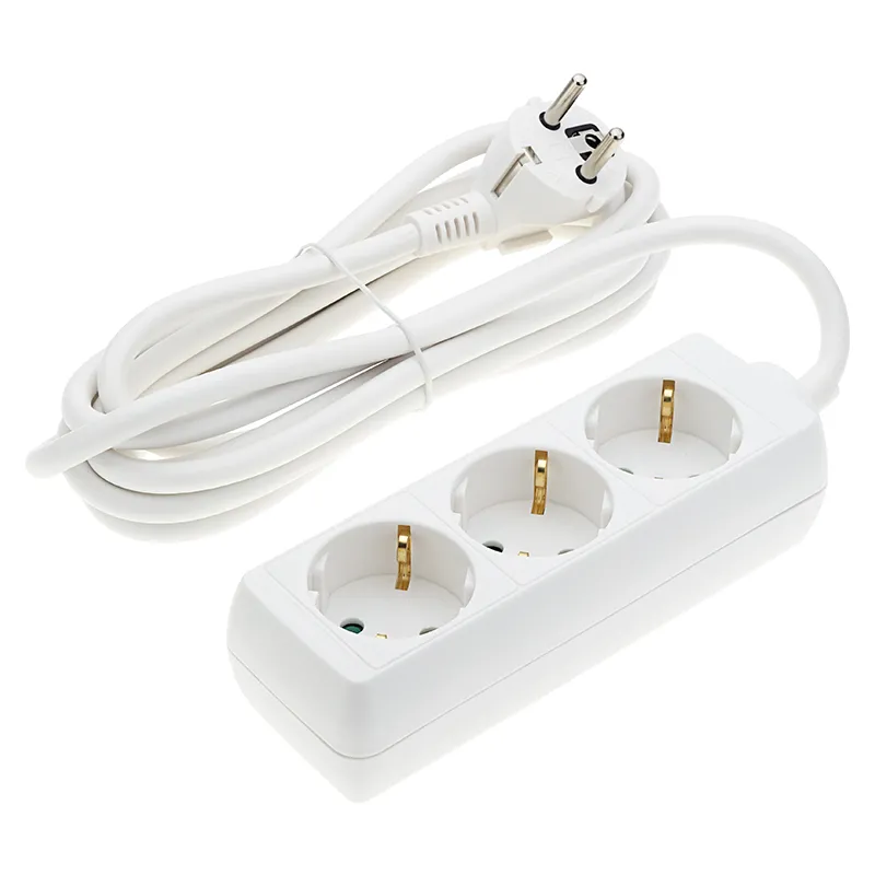 Prelungitor 3 Cai 3M(3G1.5MM) 16A Max 3500W Alb