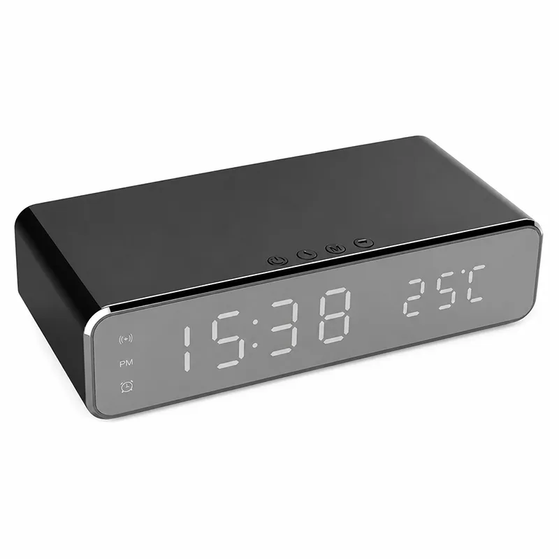 Ceas Smart cu Incarcare Wireless Alarma si Termometru