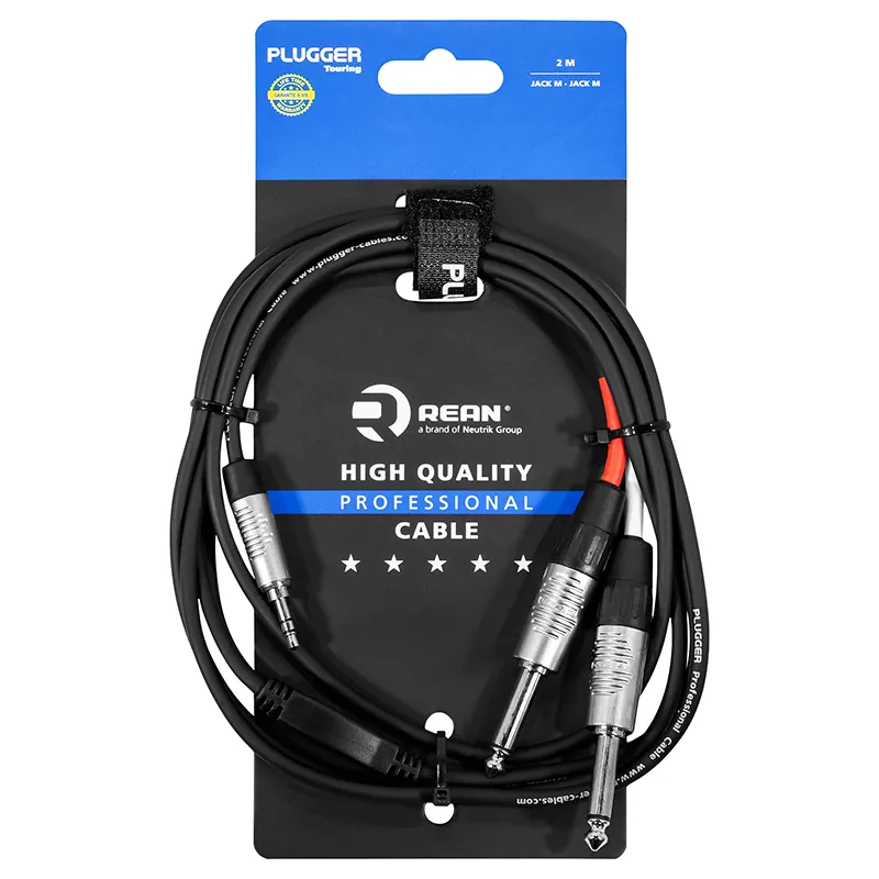 Cablu Y Jack Tata 3.5M Stereo - 2X Jack 6.35MM Mono 2M