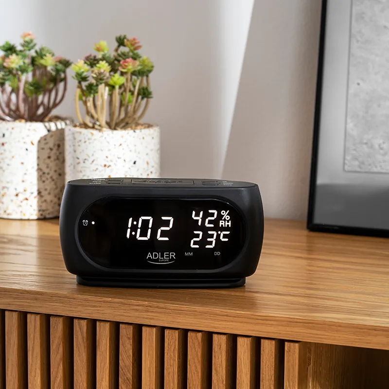 Ceas Alarma cu Afisare Temperatura si Umiditate Adler