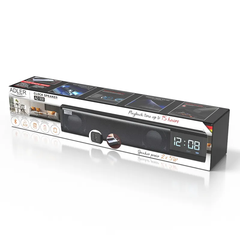 Boxa Bluetooth cu Ceas AD 1191 Adler