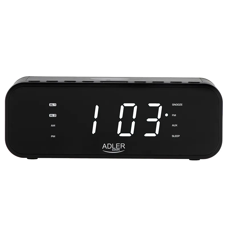Radio cu Ceas Incarcare Wireless AD 1192 Negru Adler