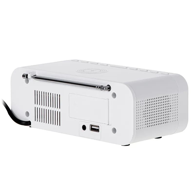 Radio cu Ceas Incarcare Wireless AD 1192 Alb Adler