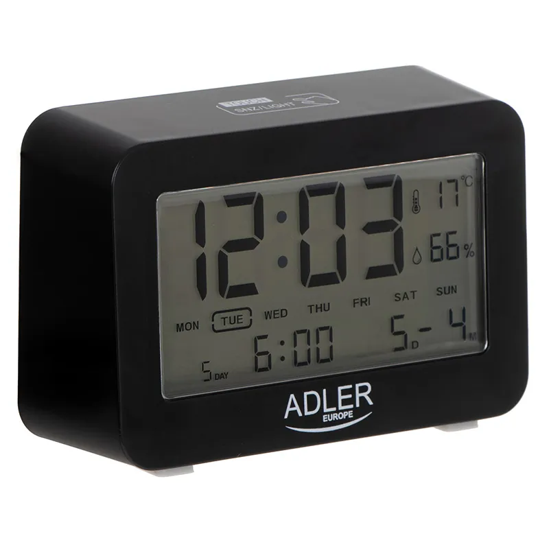 Ceas Alarma cu Baterii 2 X R6 Adler