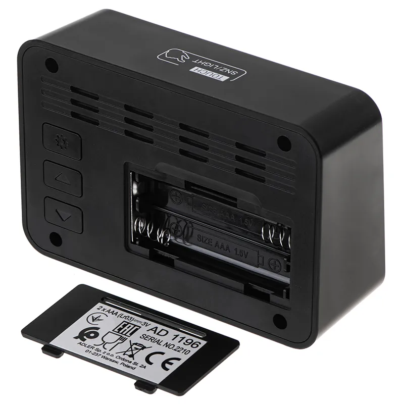 Ceas Alarma cu Baterii 2 X R6 Adler