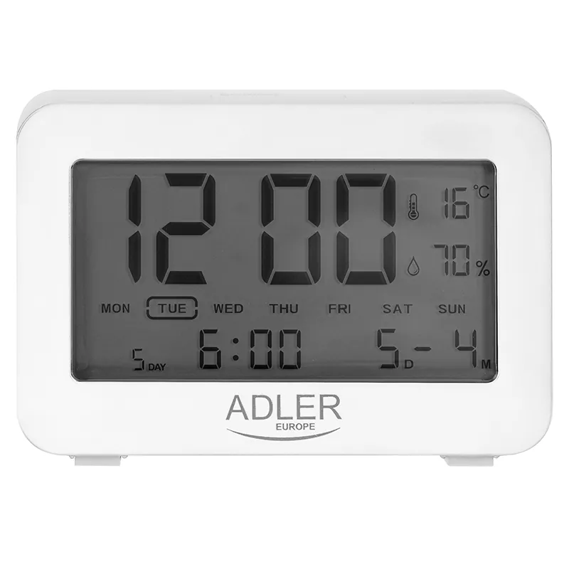 Ceas Alarma cu Baterii 2 X R6 Adler