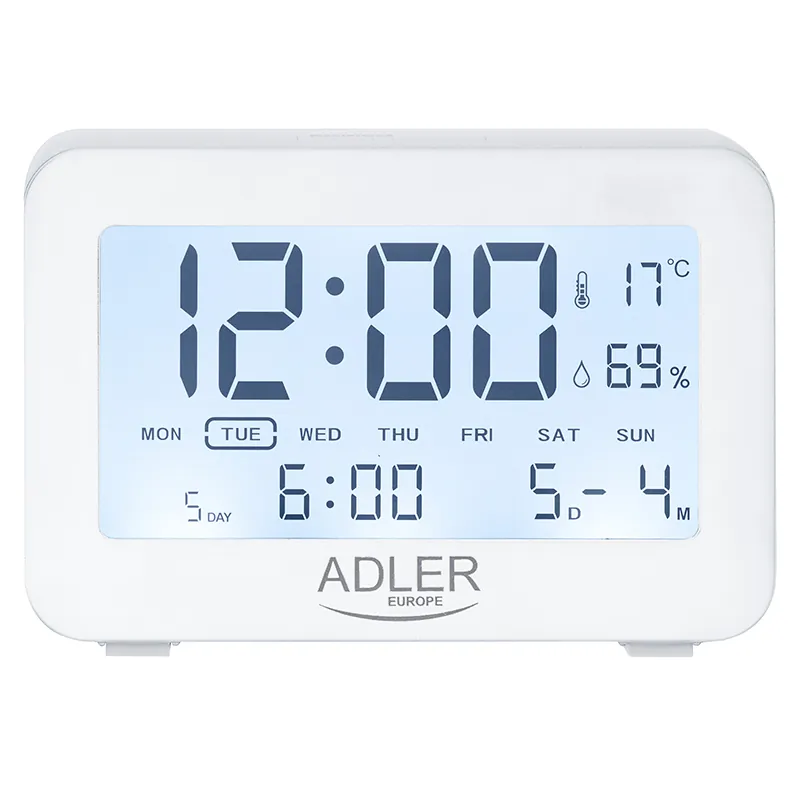 Ceas Alarma cu Baterii 2 X R6 Adler
