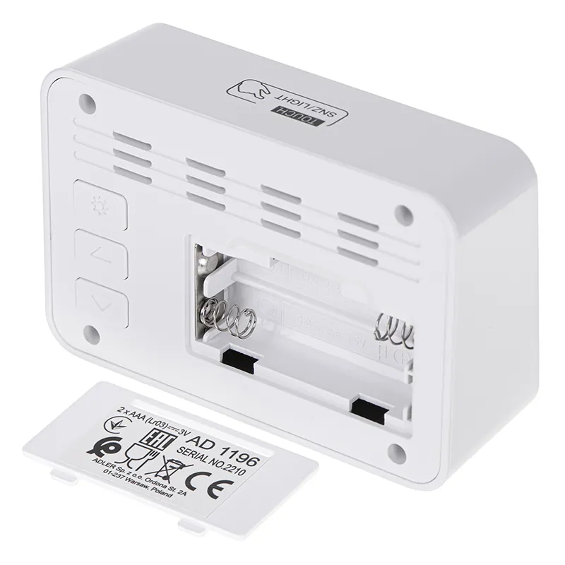 Ceas Alarma cu Baterii 2 X R6 Adler