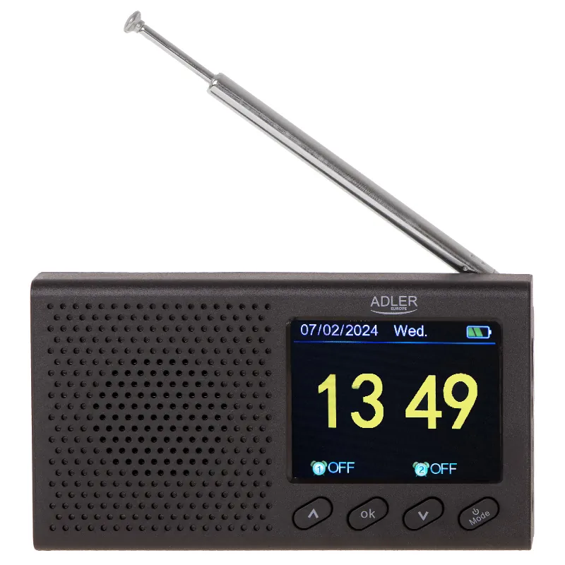 Radio Portabil cu Ceas AD 1198 Adler