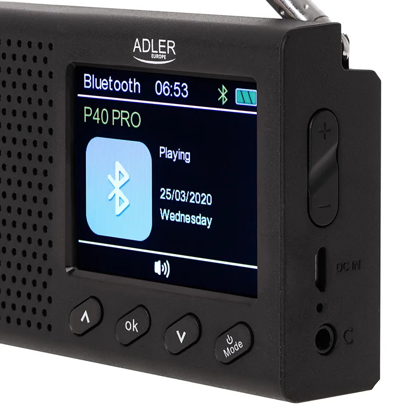 Radio Portabil cu Ceas AD 1198 Adler