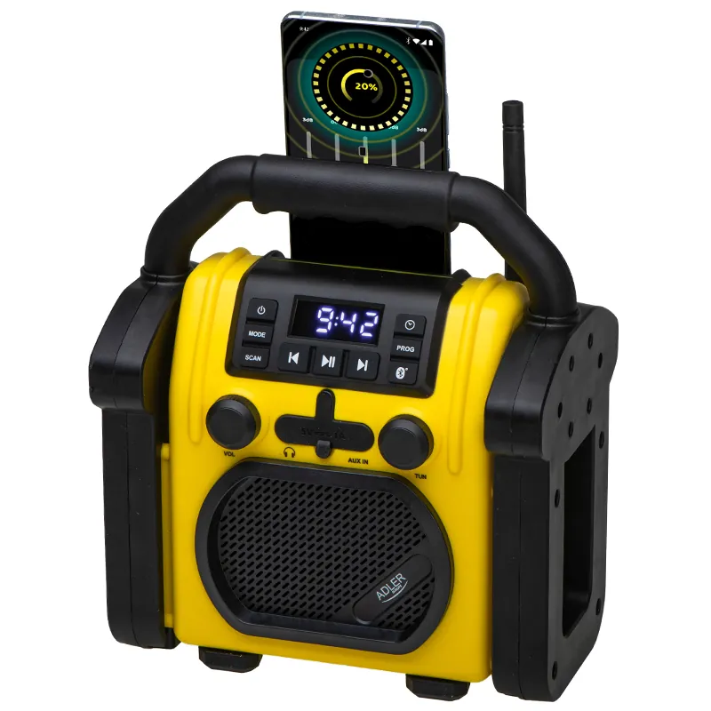 Radio Portabil IPX54 BT, AUX AD 1911 Adler