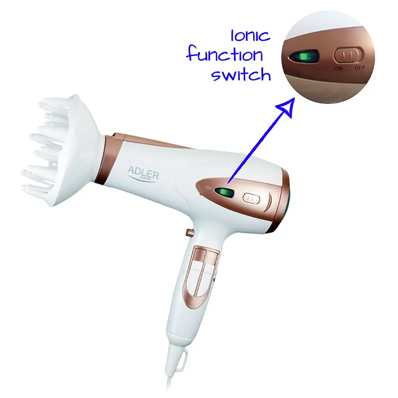 Uscator Par Ionizare 2200W AD 2248 Alb Adler