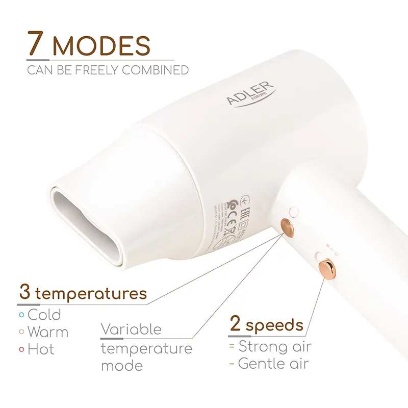 Uscator Par cu Afisaj LED Superspeed AD 2272 Adler