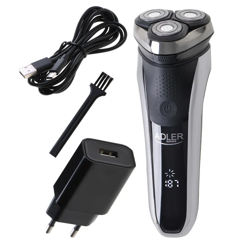 Aparat de Ras Rotativ 3 Capete Adler
