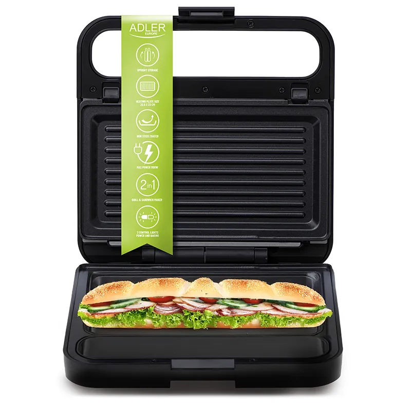 Sandwich Maker 2 in 1 AD 3070 Negru Adler