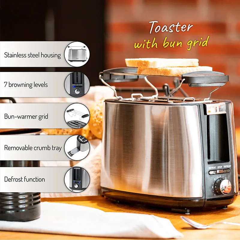 Toaster 7 Niveluri de Rumenire 900W AD 3214 Adler
