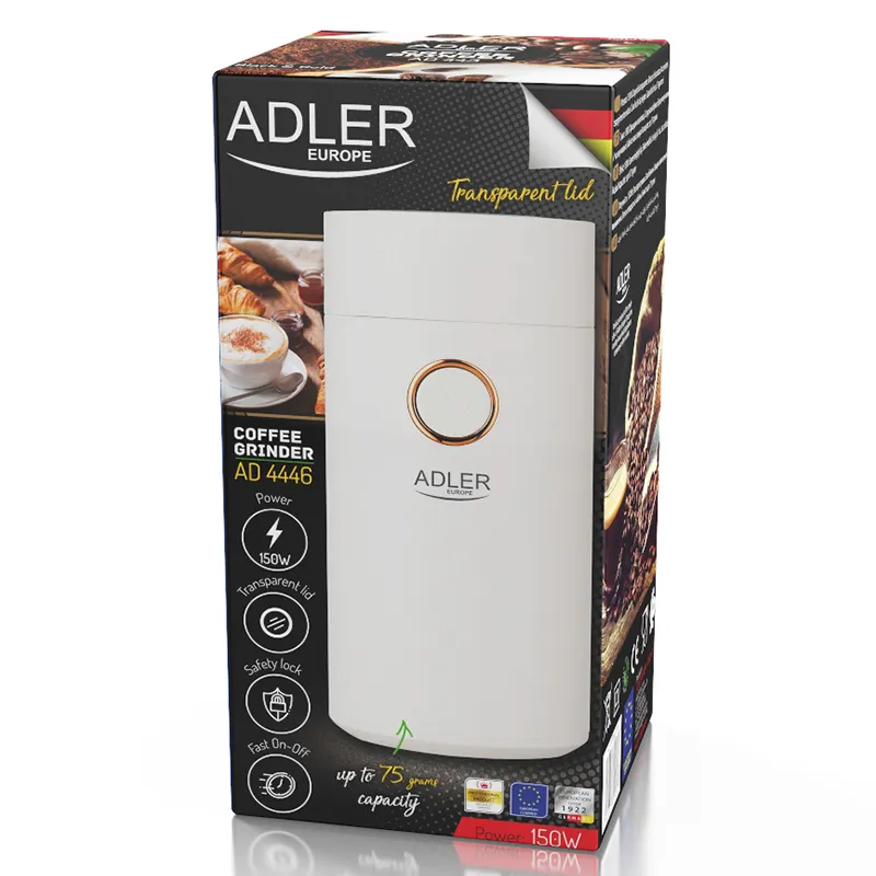 Rasnita Cafea AD 4446 Alb Adler