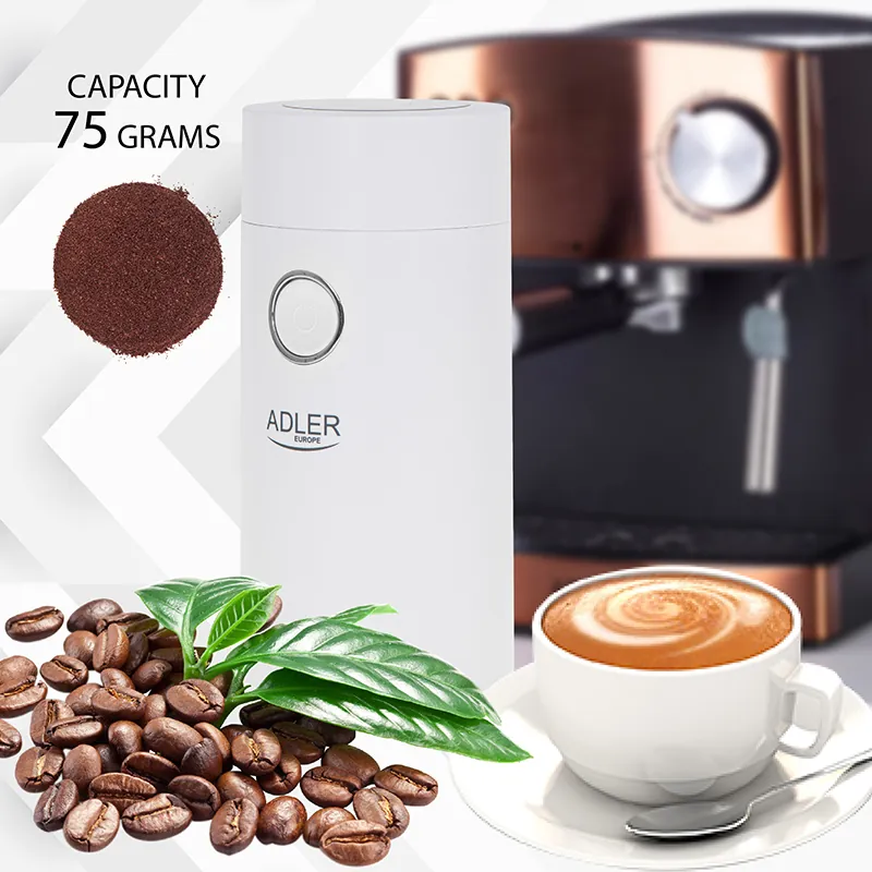Rasnita Cafea AD 4446 Alb Adler