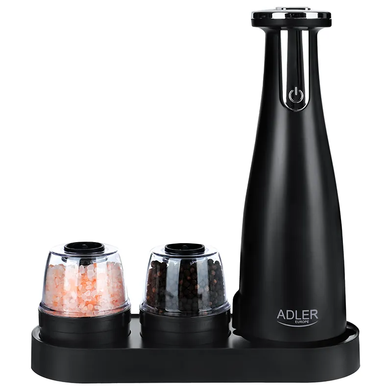 Set 3 Rasnite Condimente AD 4449B Negru Adler