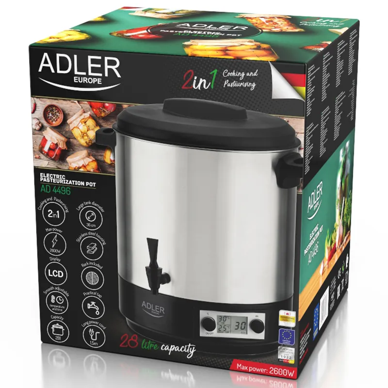 Oala Electrica de Pasteurizare 28L 2600W AD 4496 Adler