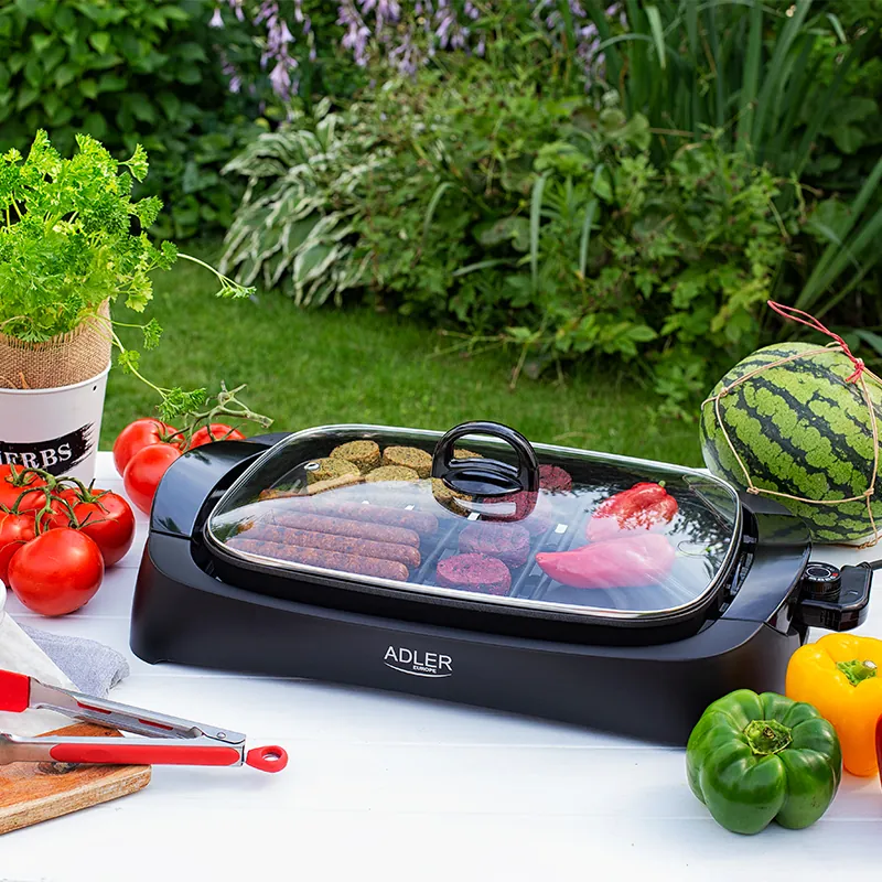 Grill Electric cu Capac 3000W AD 6610 Adler