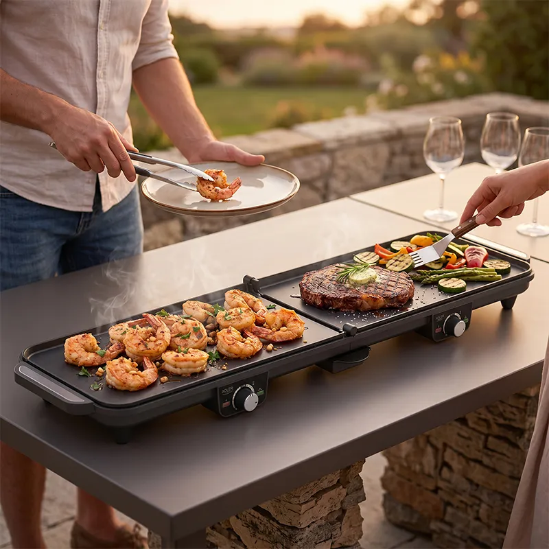 Grill Electric 2 Placi Max 3000W Adler