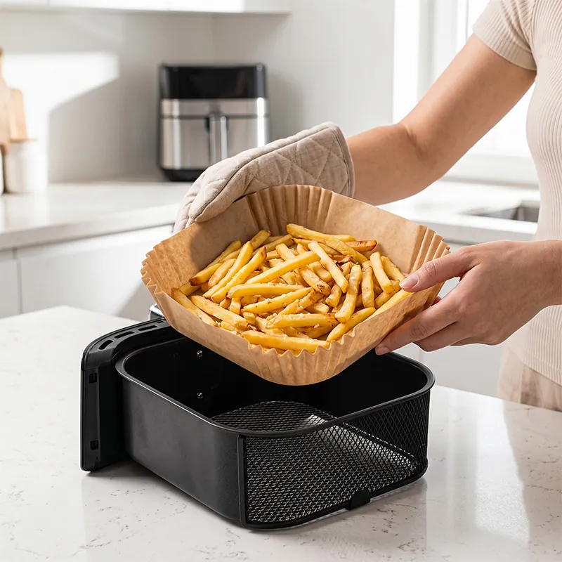 Hartie pentru Air Fryer Patrat 16CM 100BUC Adler