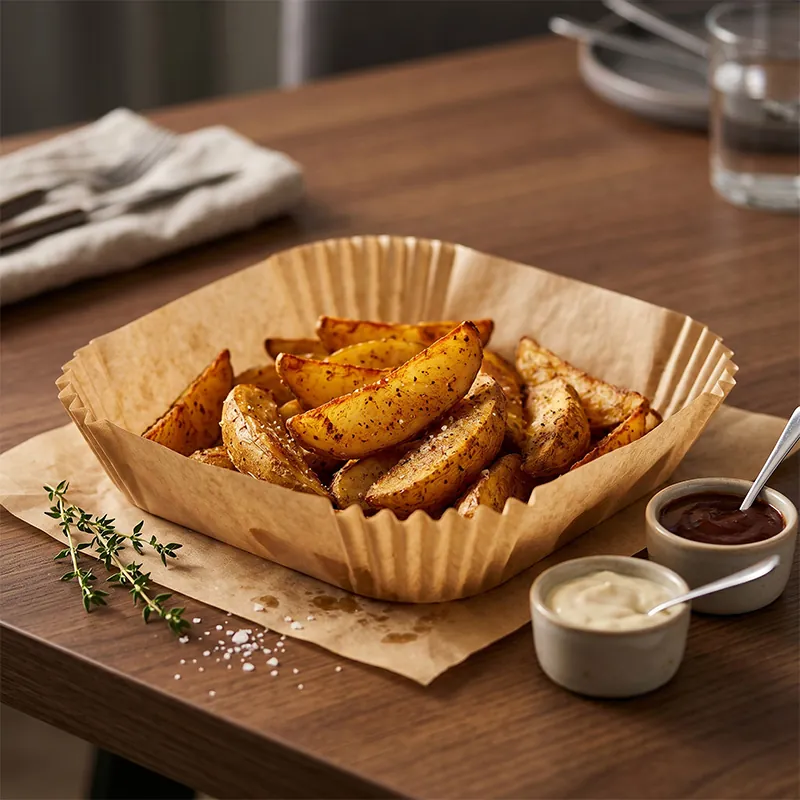 Hartie pentru Air Fryer Patrat 16CM 100BUC Adler
