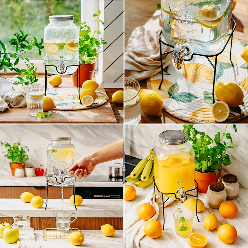 Borcan Limonada 4 L cu Stand si Robinet
