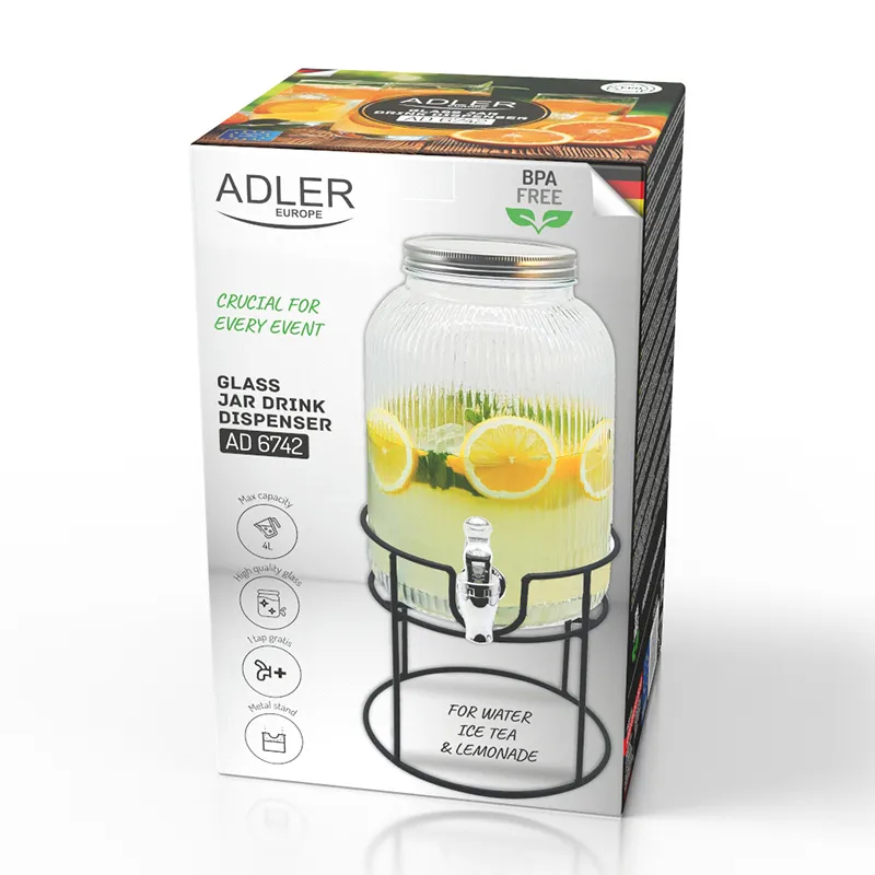 Borcan Limonada 4 L cu Stand si Robinet
