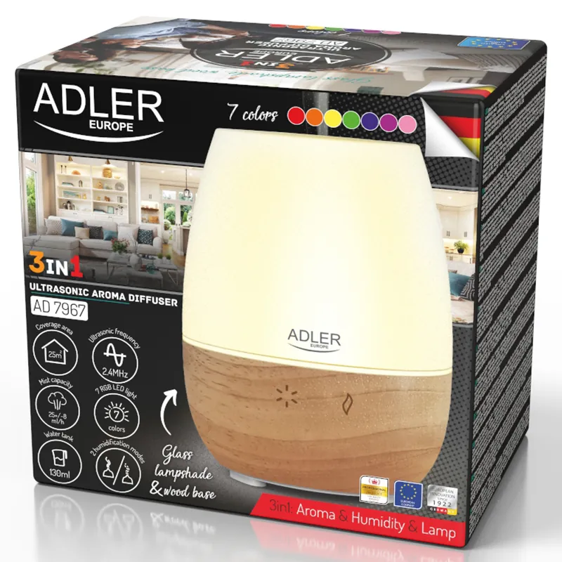 Difuzor Arome Ultrasonic 3 in 1 Adler