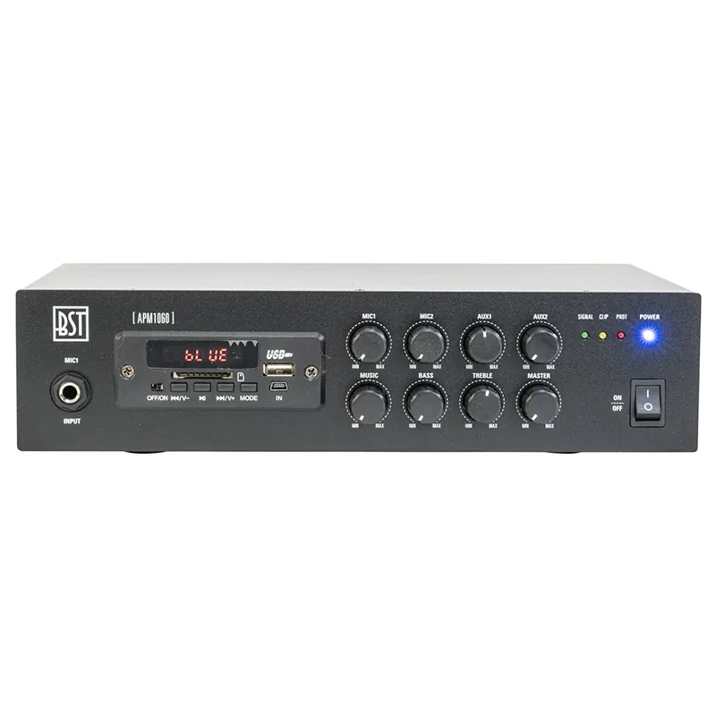 Mixer Pa Amplificat 100V 60W cu USB/Bluetooth/SD/FM