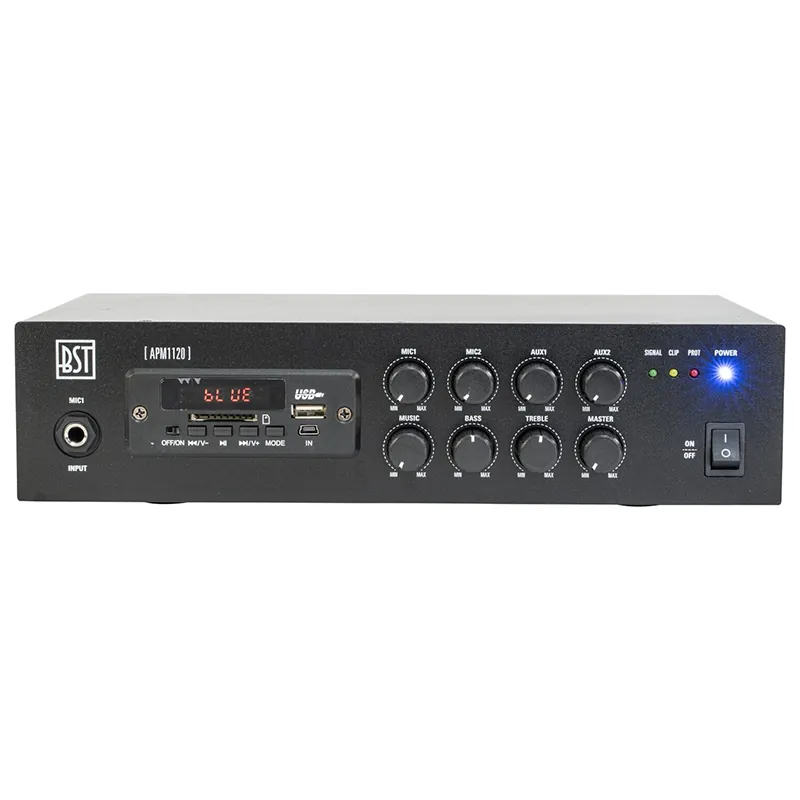 Mixer Pa Amplificat 100V 120W cu USB/Bluetooth/SD/FM