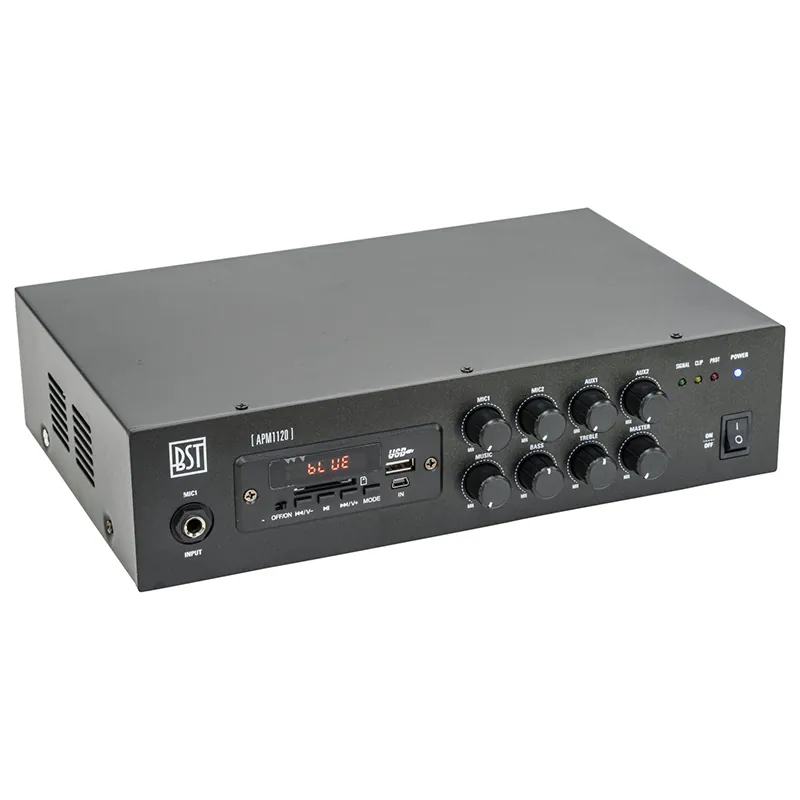 Mixer Pa Amplificat 100V 120W cu USB/Bluetooth/SD/FM