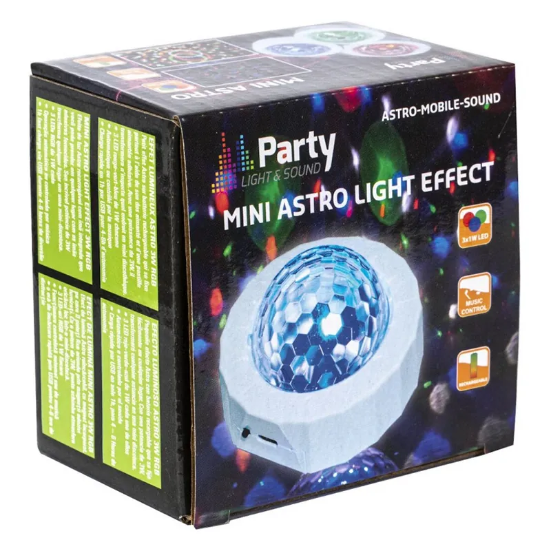 Mini Astro Efect RGB 3X1W