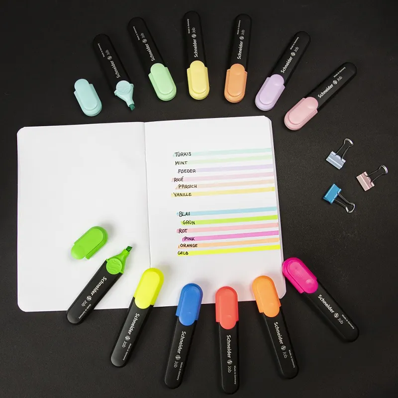 Set 6 Evidentiatoare Pastel Schneider