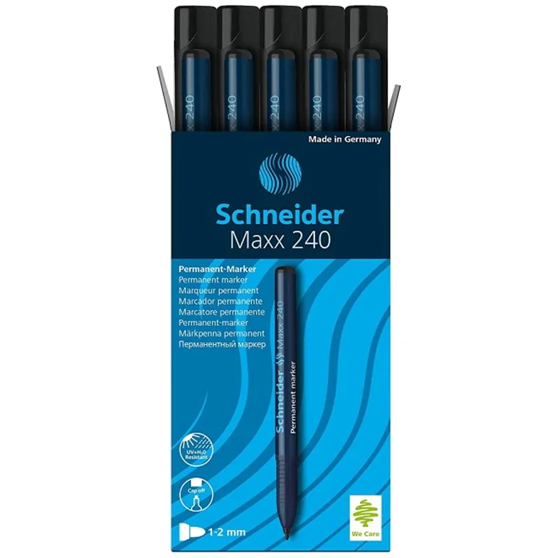 Marker Permanent 240 Varf Rotund 2MM Negru Schneider