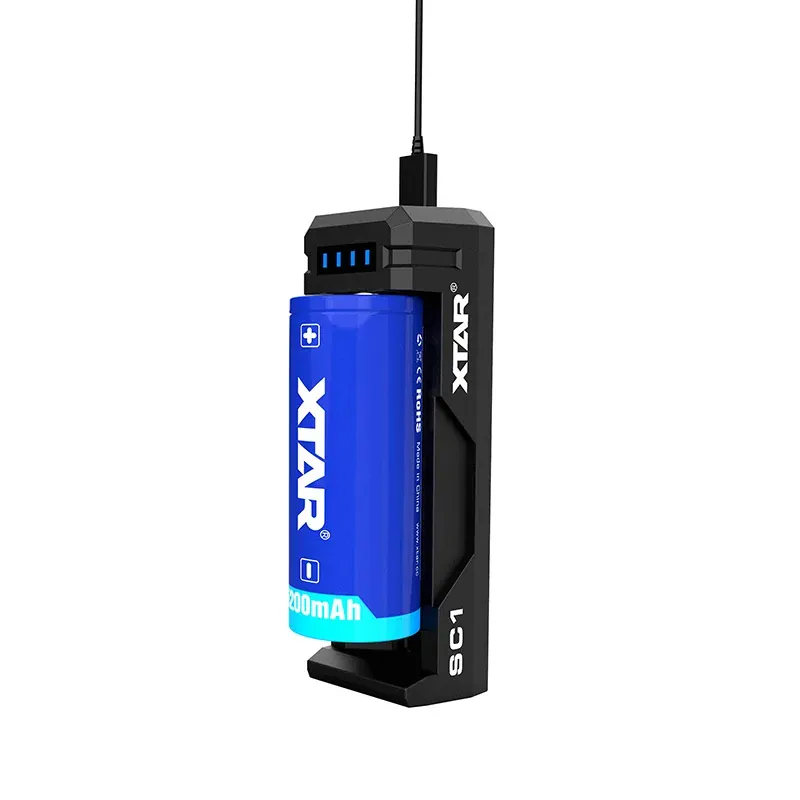 Incarcator Acumulatori 3.7V USB-C SC1 Xtar