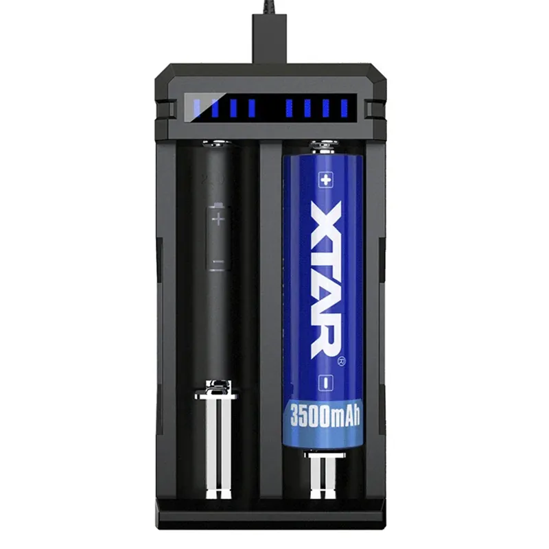 Incarcator Acumulatori 3.7V USB-C SC2 Xtar