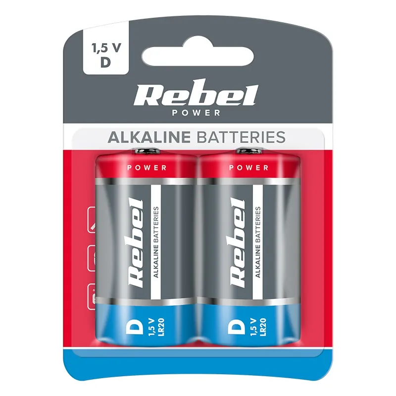 Baterie Alcalina 1.5V D-LR20 / Blister, 2/Set