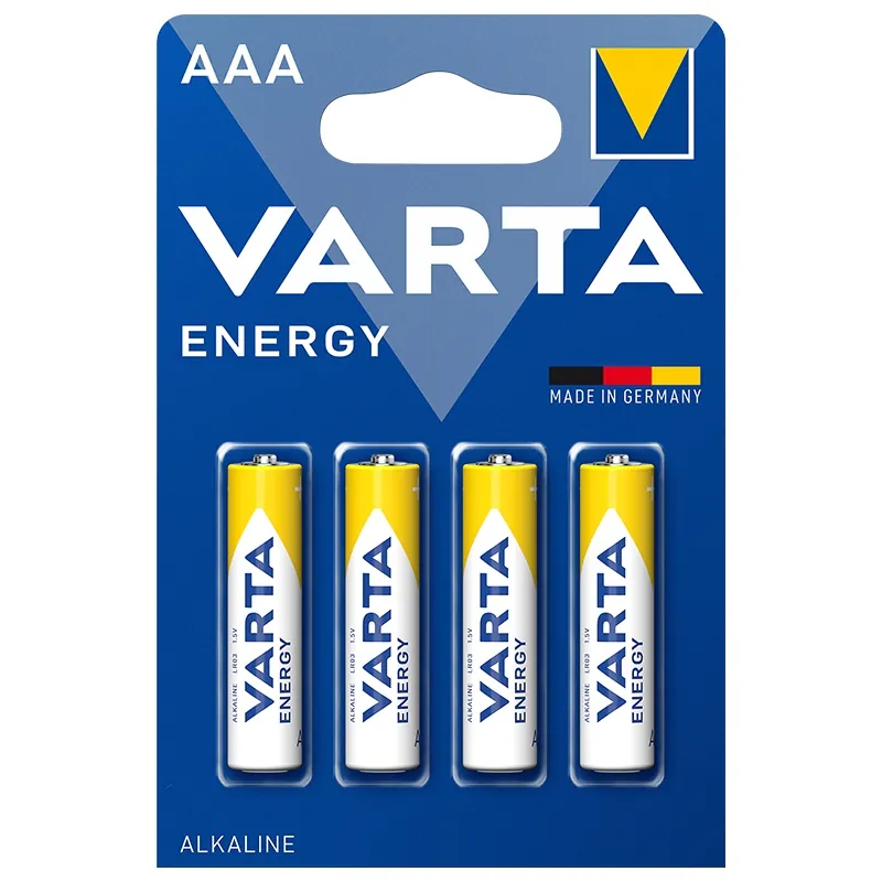 Baterie Alcalina Energy LR03 Bl 4 Buc Varta