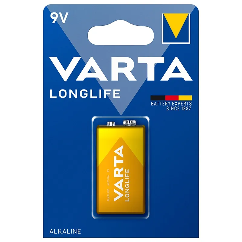 Baterie Alcalina Longlife 9V Bl 1 Buc Varta