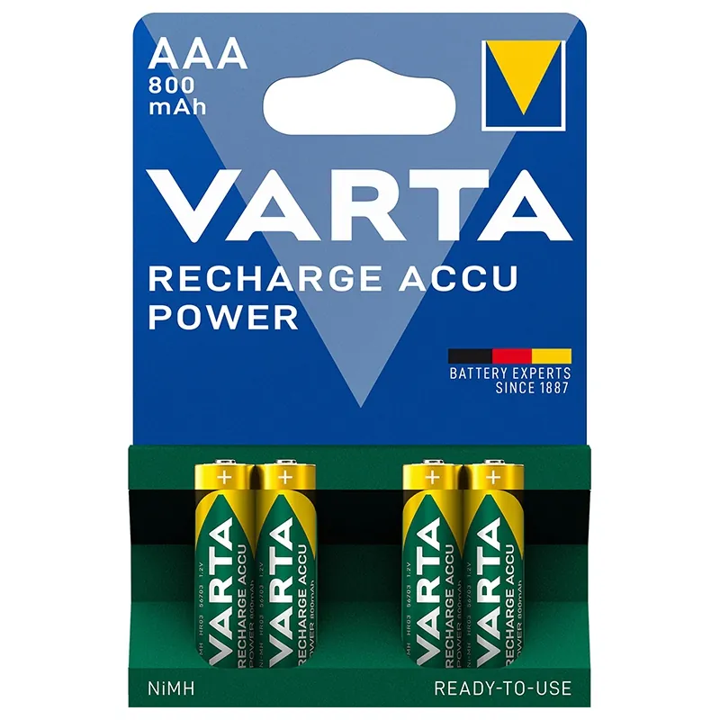 Acumulatori AAA 800MAH Blister 4 Buc Varta