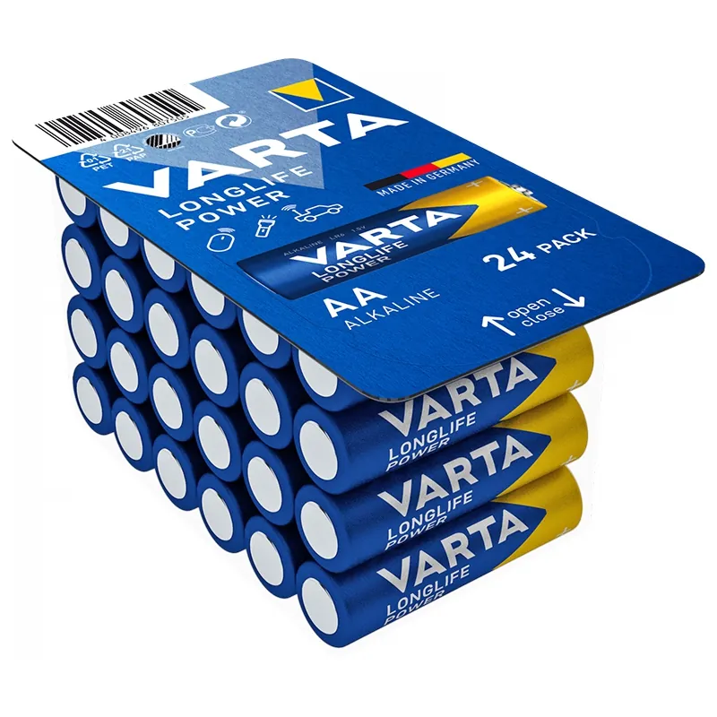 Baterie Alcalina Longlife Power LR06 24 Buc Varta