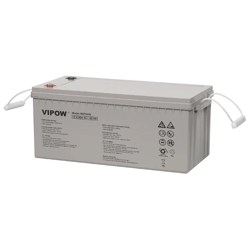 Acumulator Stationar AGM VRLA 12V 200AH Vipow